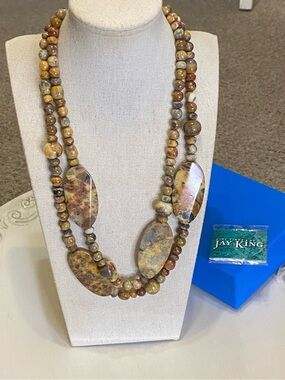 Jay King DTR Jasper Agate Stone Necklace
